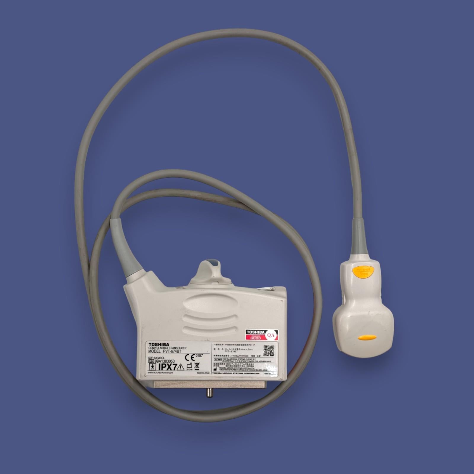 Toshiba PVT-674BT 6MHz 10C3 Convex Array Ultrasound Transducer