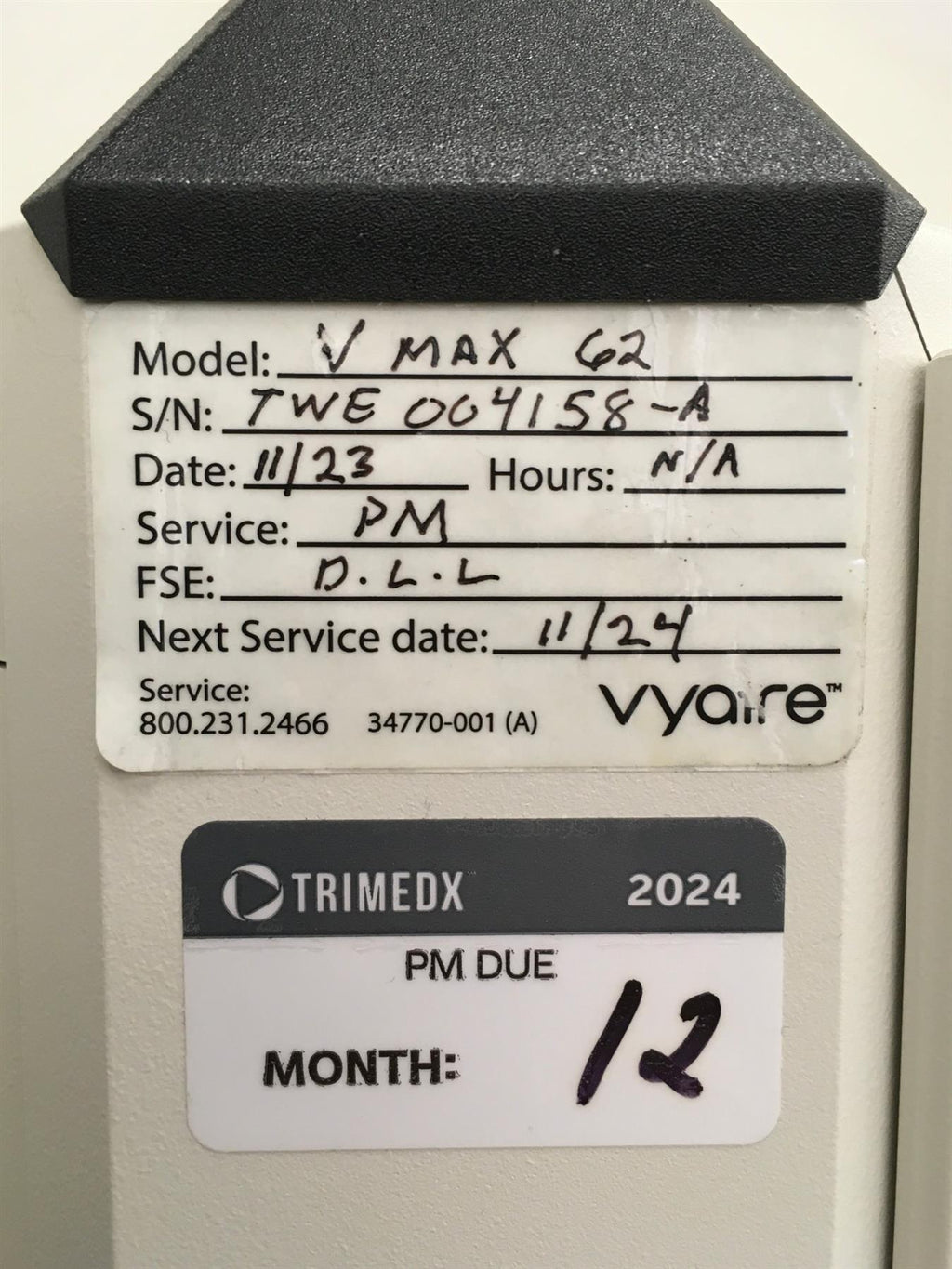 CareFusion Vmax V62J J706540 Autobox Body Plethysmograph w/ Wheelchair Extension