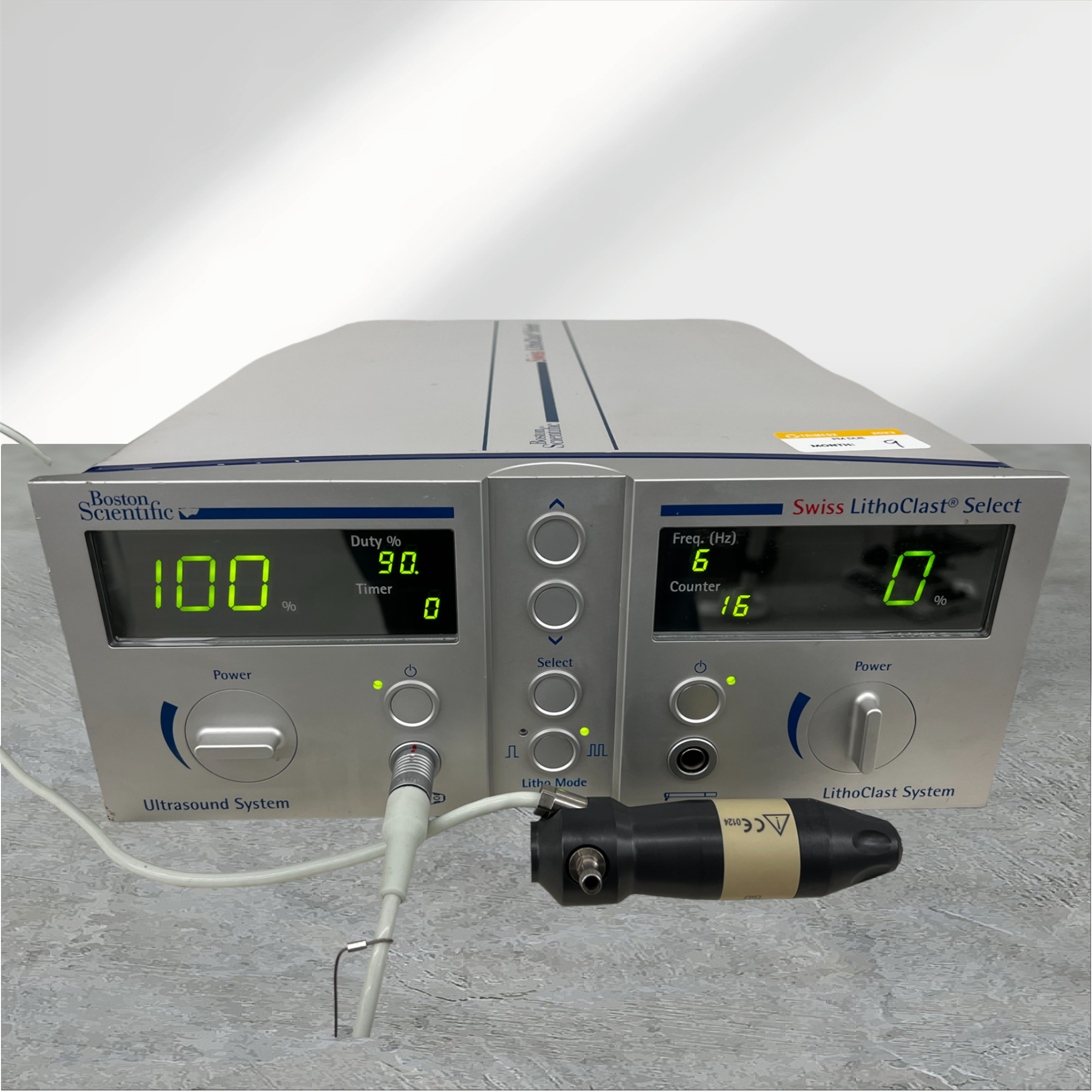 Boston Scientific Swiss LithoClast Intracorporeal EMS SA CH-1260 Nyon Lithotripter W Vario Ultrasound Handpiece 840-304