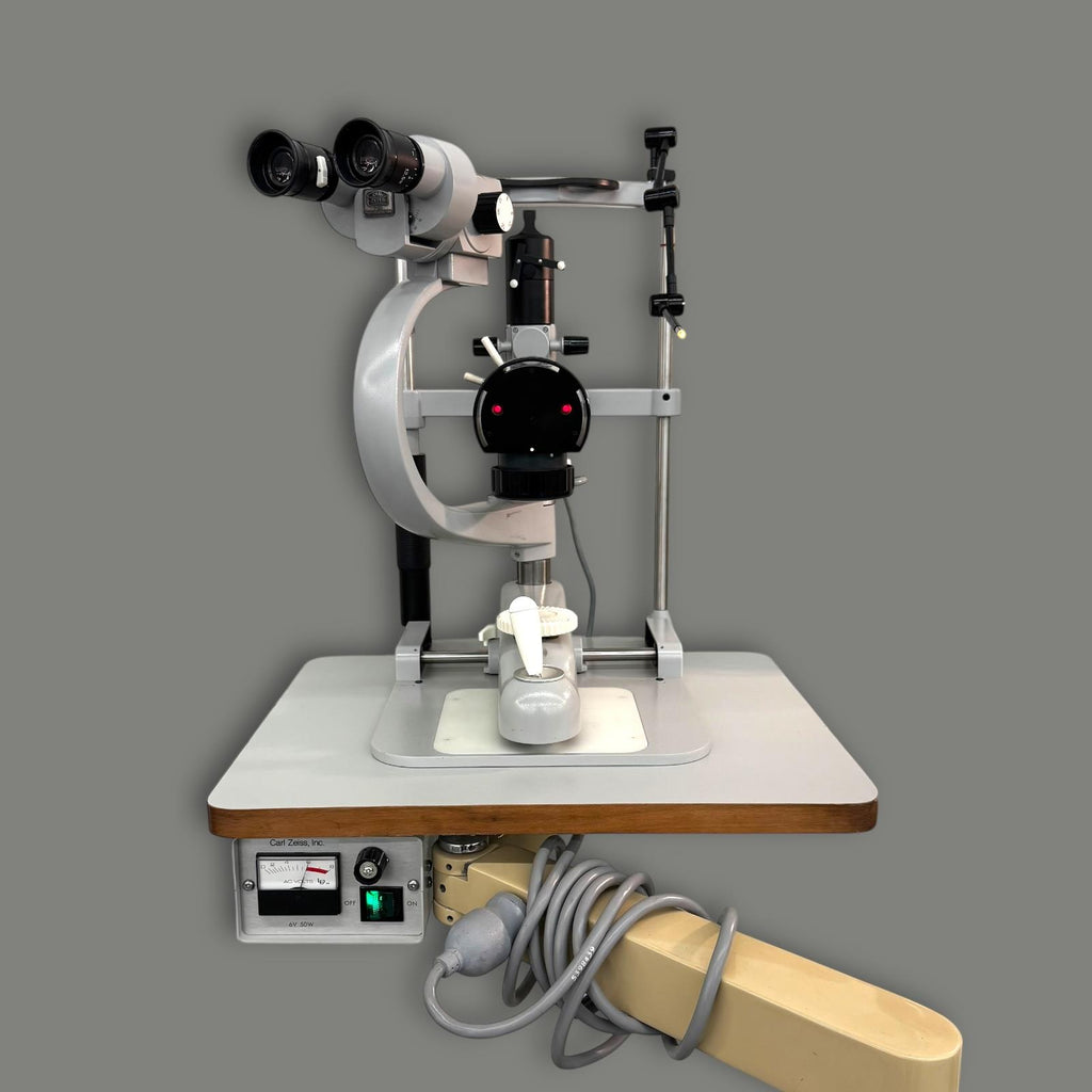 Boom-Mounted Carl Zeiss Slit Lamp and Bausch & Lomb 71-21-35 Keratometer