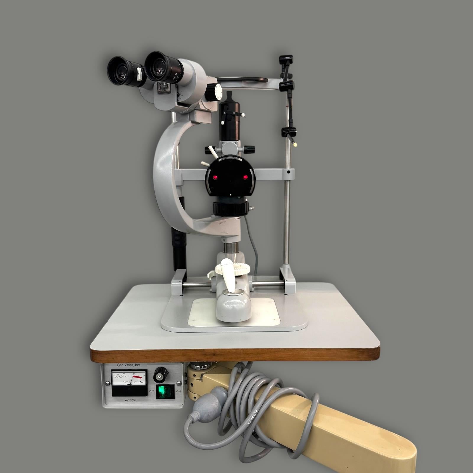 Boom-Mounted Carl Zeiss Slit Lamp and Bausch & Lomb 71-21-35 Keratometer