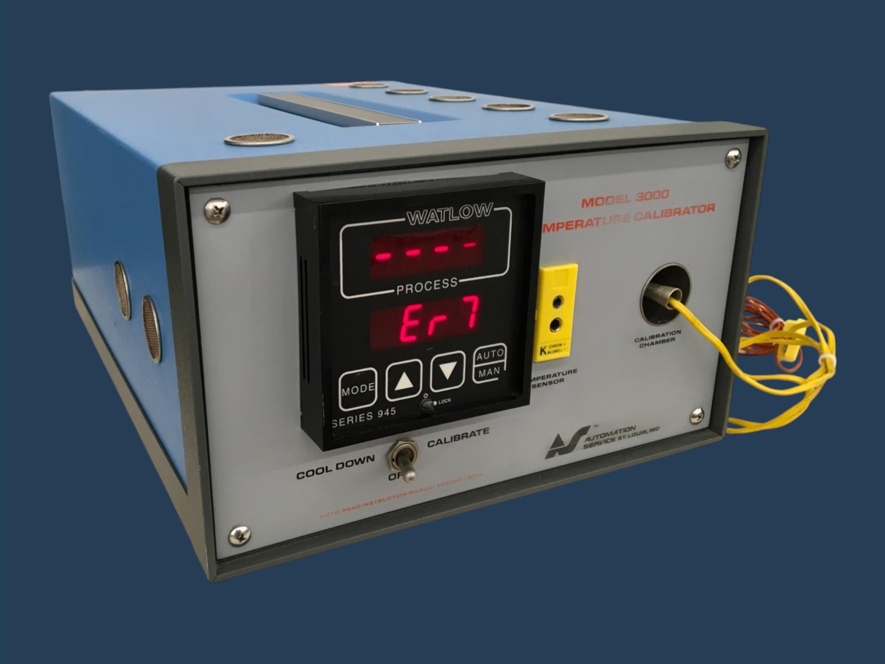 Automation Service Model 3000 Temperature Calibrator w/ Type-K TC Probe (READ)