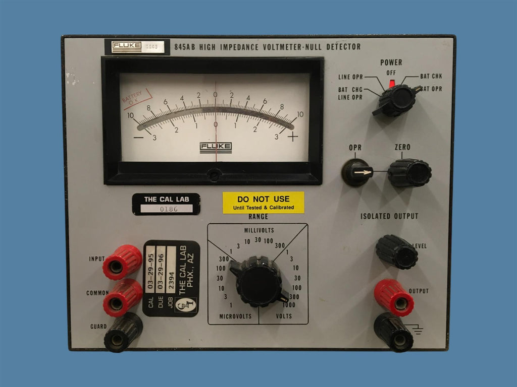 Fluke 845AB High Impedance Voltmeter-Null Detector