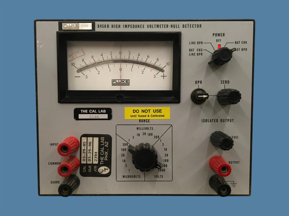 Fluke 845AB High Impedance Voltmeter-Null Detector