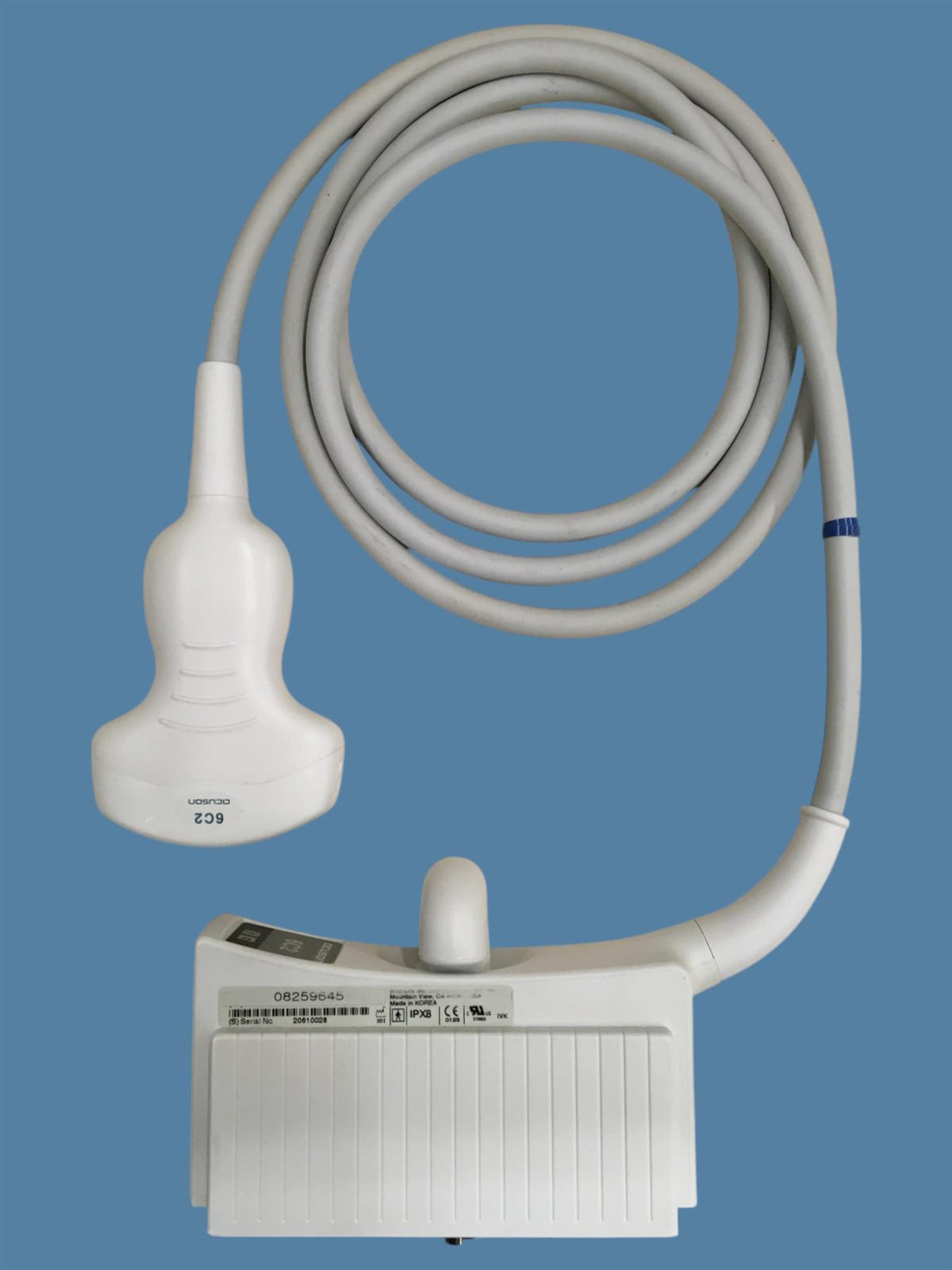 Siemens Acuson 6C2 Convex Array Ultrasound Transducer Probe (Model No. 08259645)