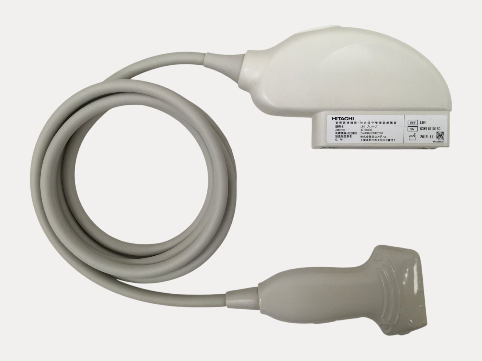 Hitachi L64 18-5 Linear Array 5.0 - 18.0MHz Ultrasound Transducer Probe