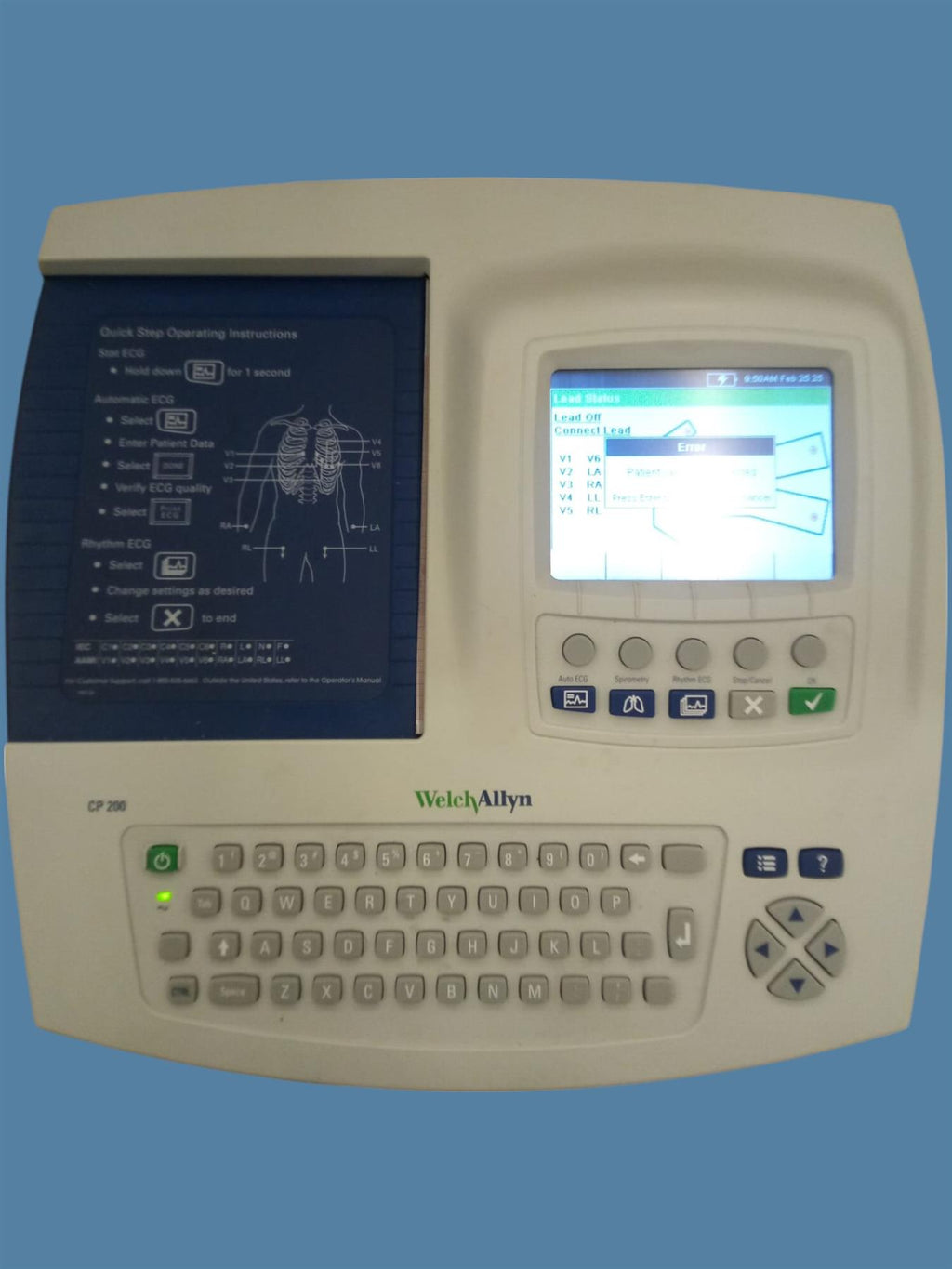 Welch Allyn CP 200 EKG/ECG Patient Monitor (REF: CP2AS)