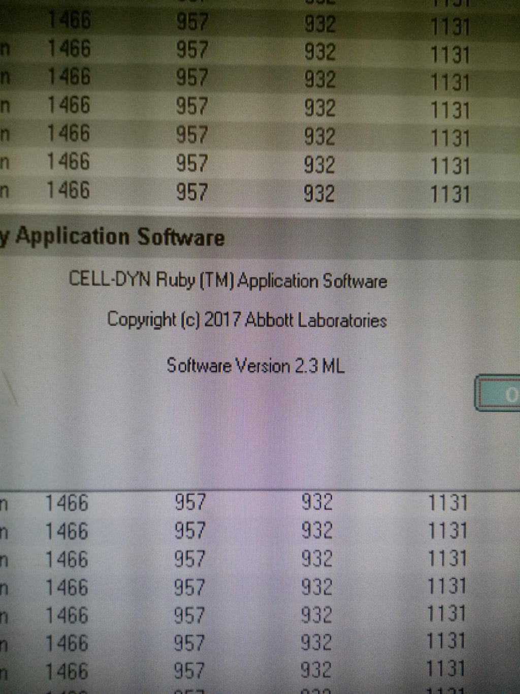Abbott Laboratories CELL-DYN Ruby Automated Hematology Analyzer, PN 9231514A