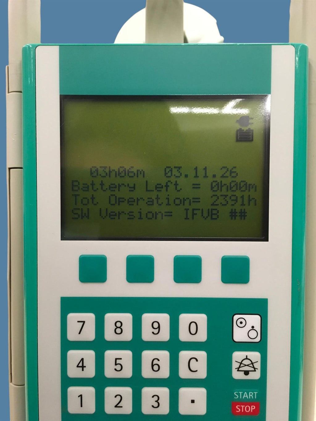 B. Braun Vista Basic 637-202 Volumetric Infusion Pump IV w/ Drop Sensor & Clamp