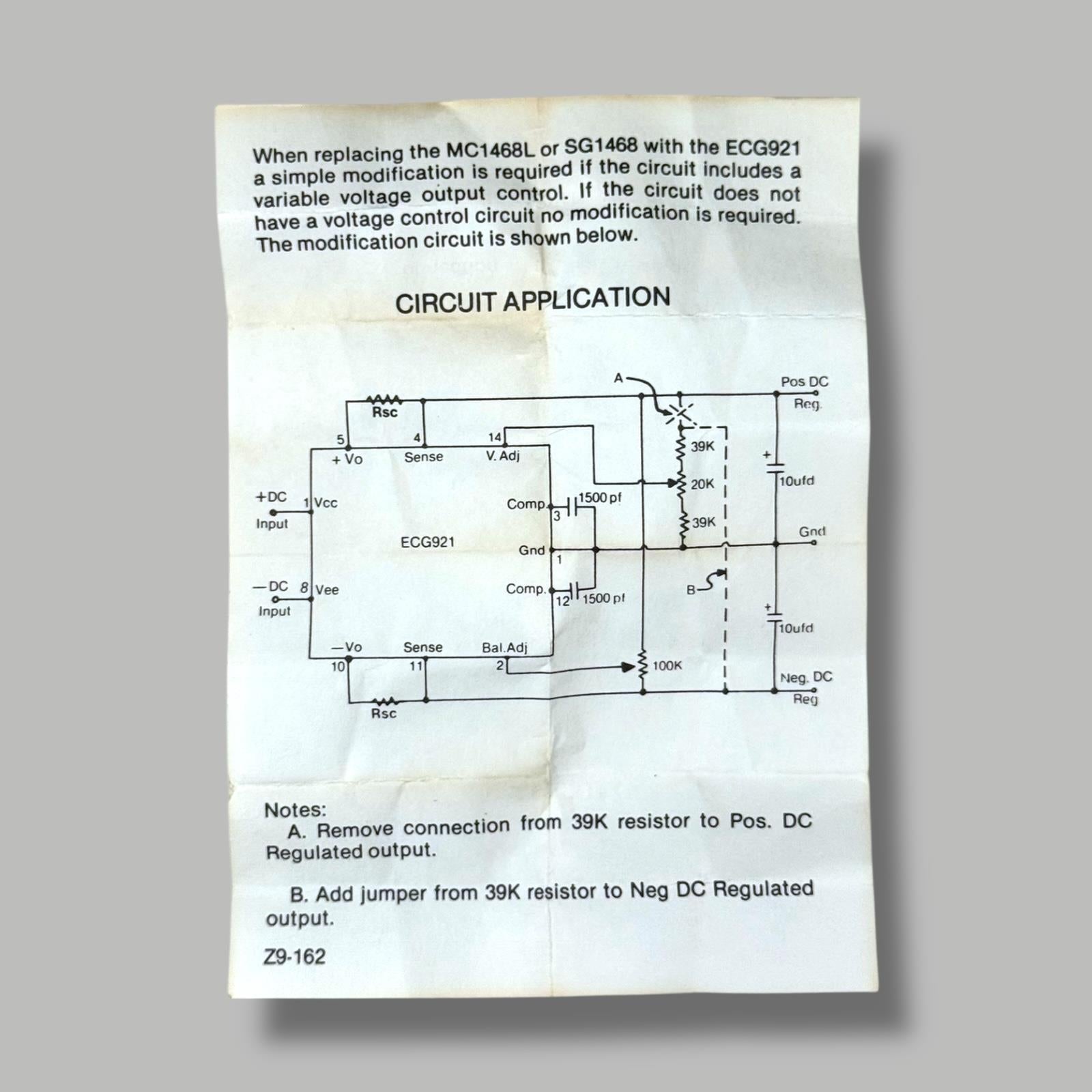 Phillips ECG921 (NTE921) 14 Pin IC Chip Volt Tracking Regulator QTY 1