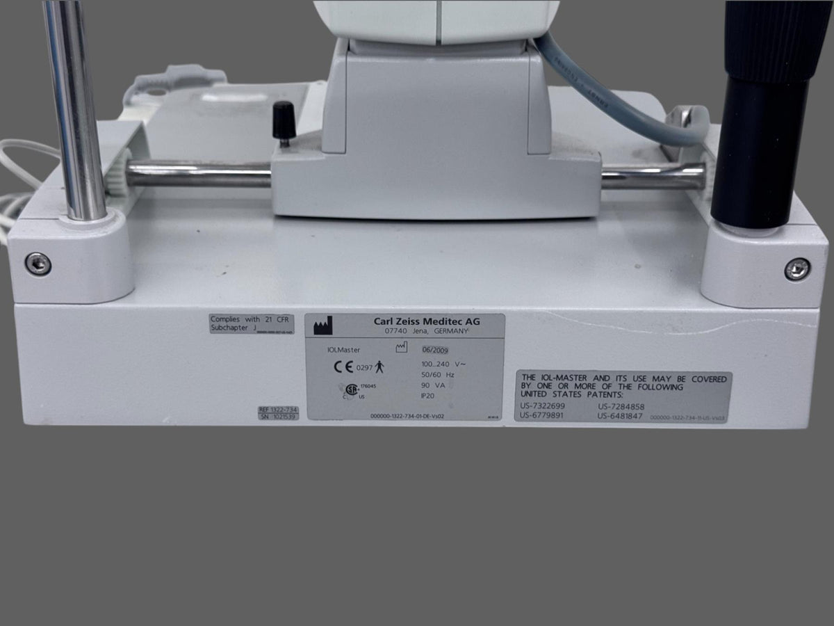 Carl Zeiss IOLMaster 1322-734 Optical Biometer w/ Power Table