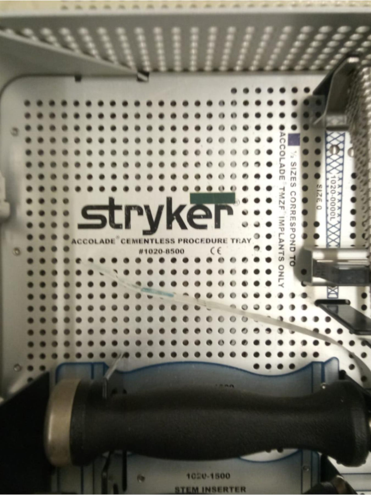 Stryker Accolade Cementless Procedure Set w/ Sterilization Tray