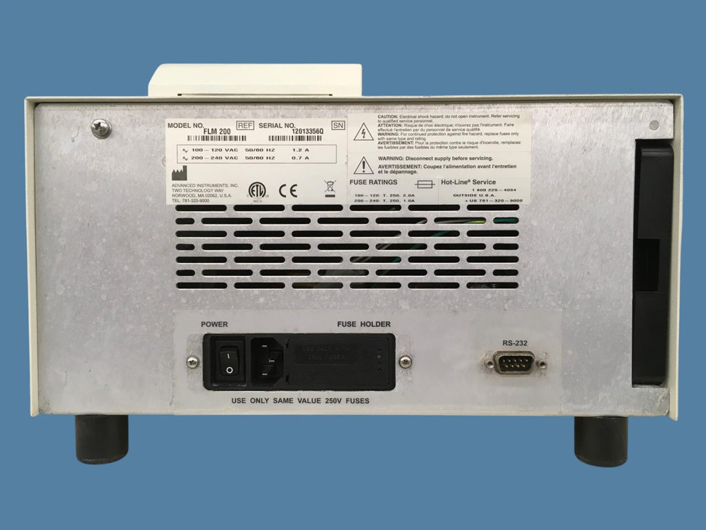 Advanced Instruments FLM-200 Fluorophos Test System v2.5