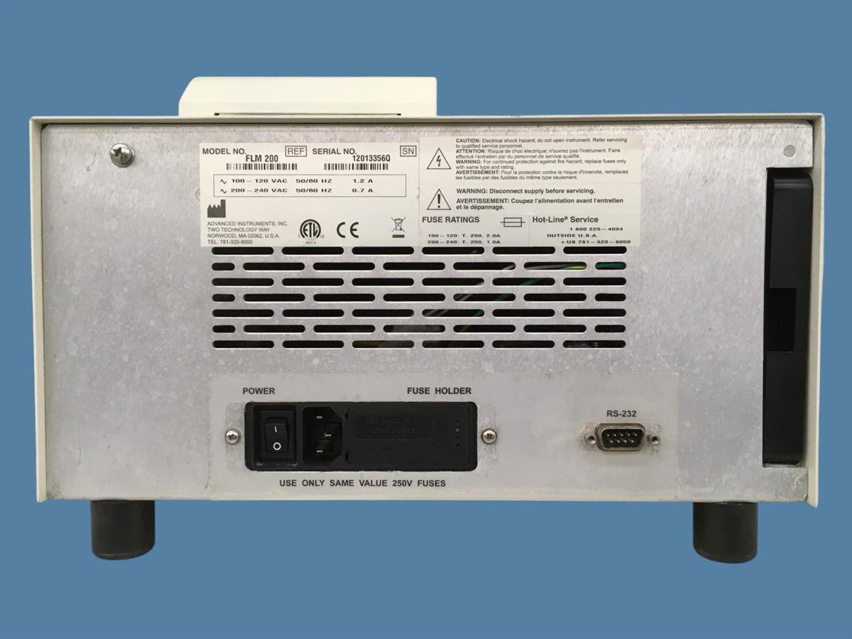 Advanced Instruments FLM-200 Fluorophos Test System v2.5