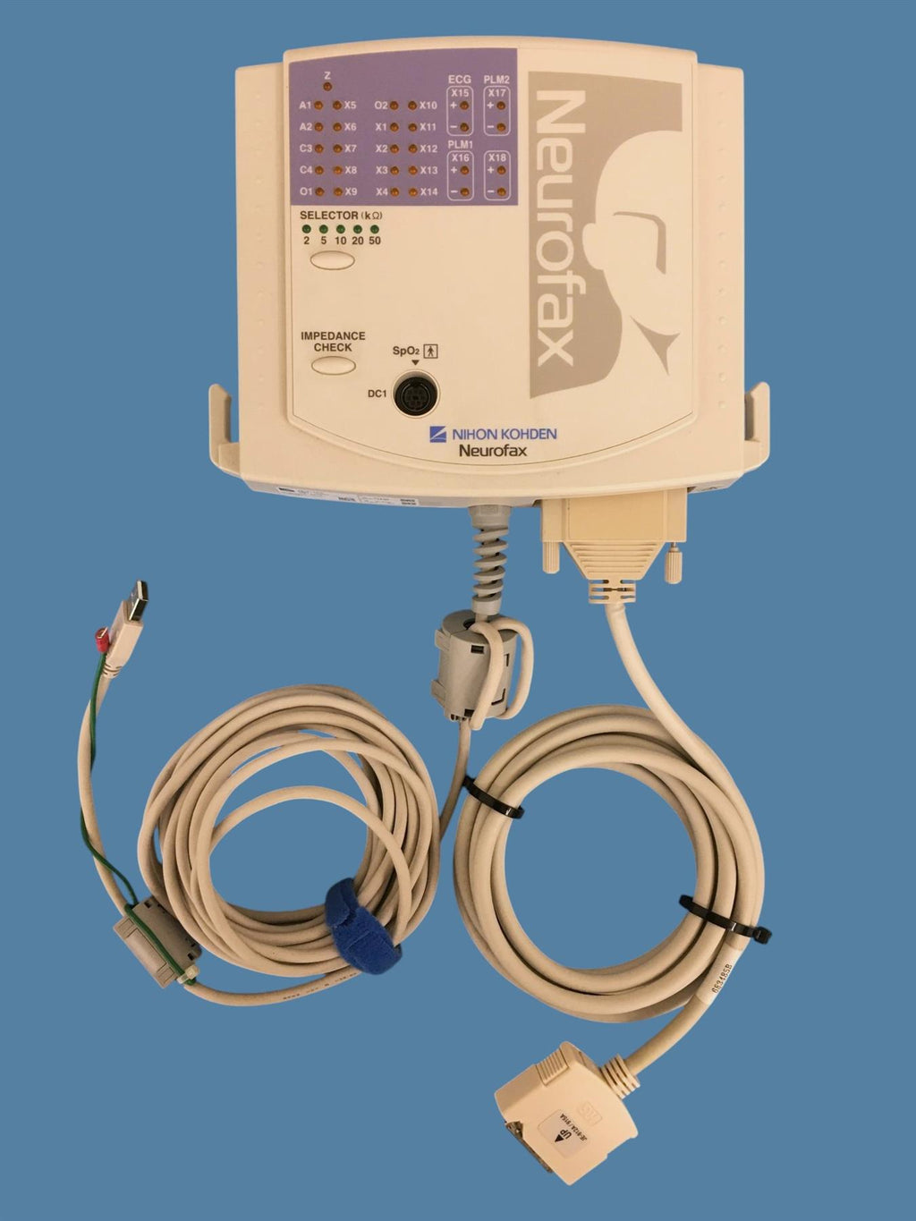 Nihon Kohden JE-912AK PSG Sleep Input Box (2019) w/ 683485B Cable