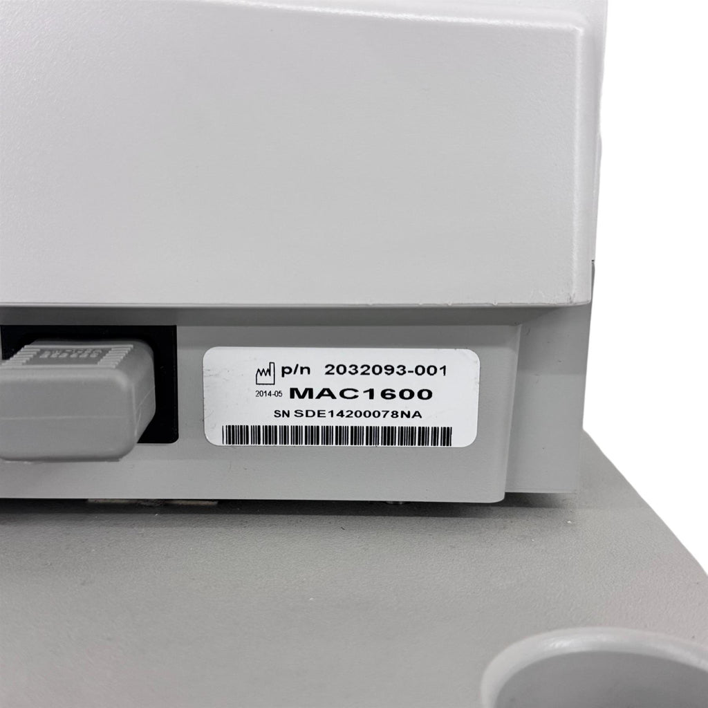 GE Healthcare MAC 1600 ECG Analysis System