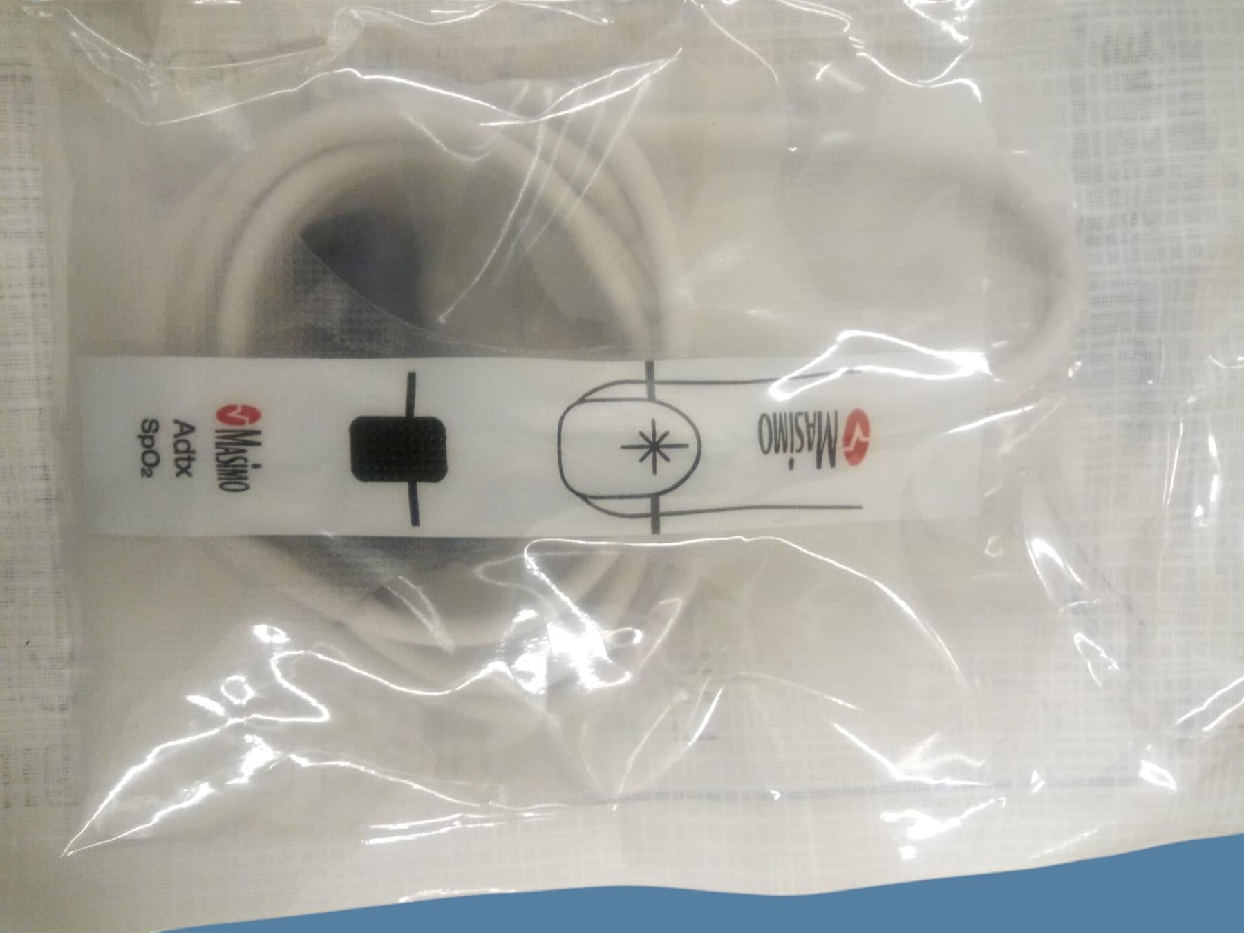 Masimo LNCS Adtx-3 SpO2 Adult Pulse Oximeter Adhesive Sensor, 3ft (expired)