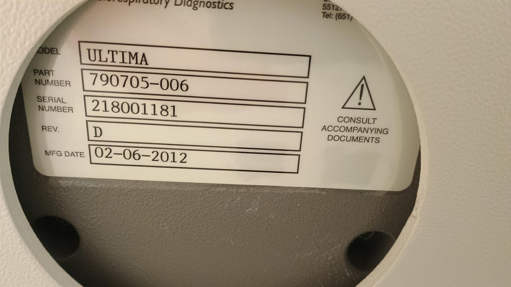 MedGraphics Ultima Cardiorespiratory Diagnostic System w/ Mortara Z200+ (READ)