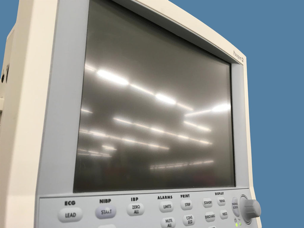 Datascope Passport 2 w/ Rolling Stand, MasimoSET Finger Sensor & NIBP Hose