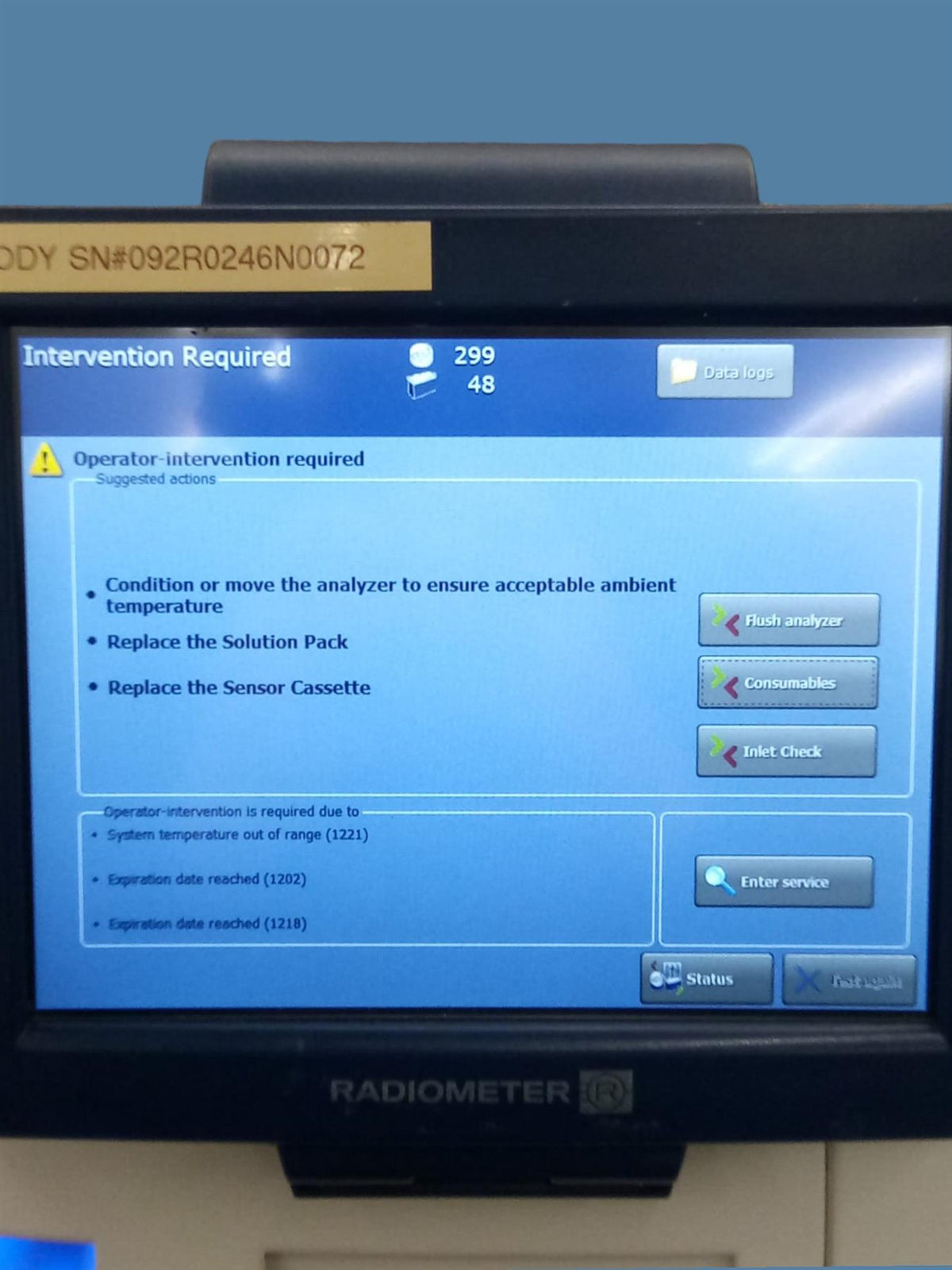 Radiometer ABL90 FLEX PLUS Blood Gas Analyzer