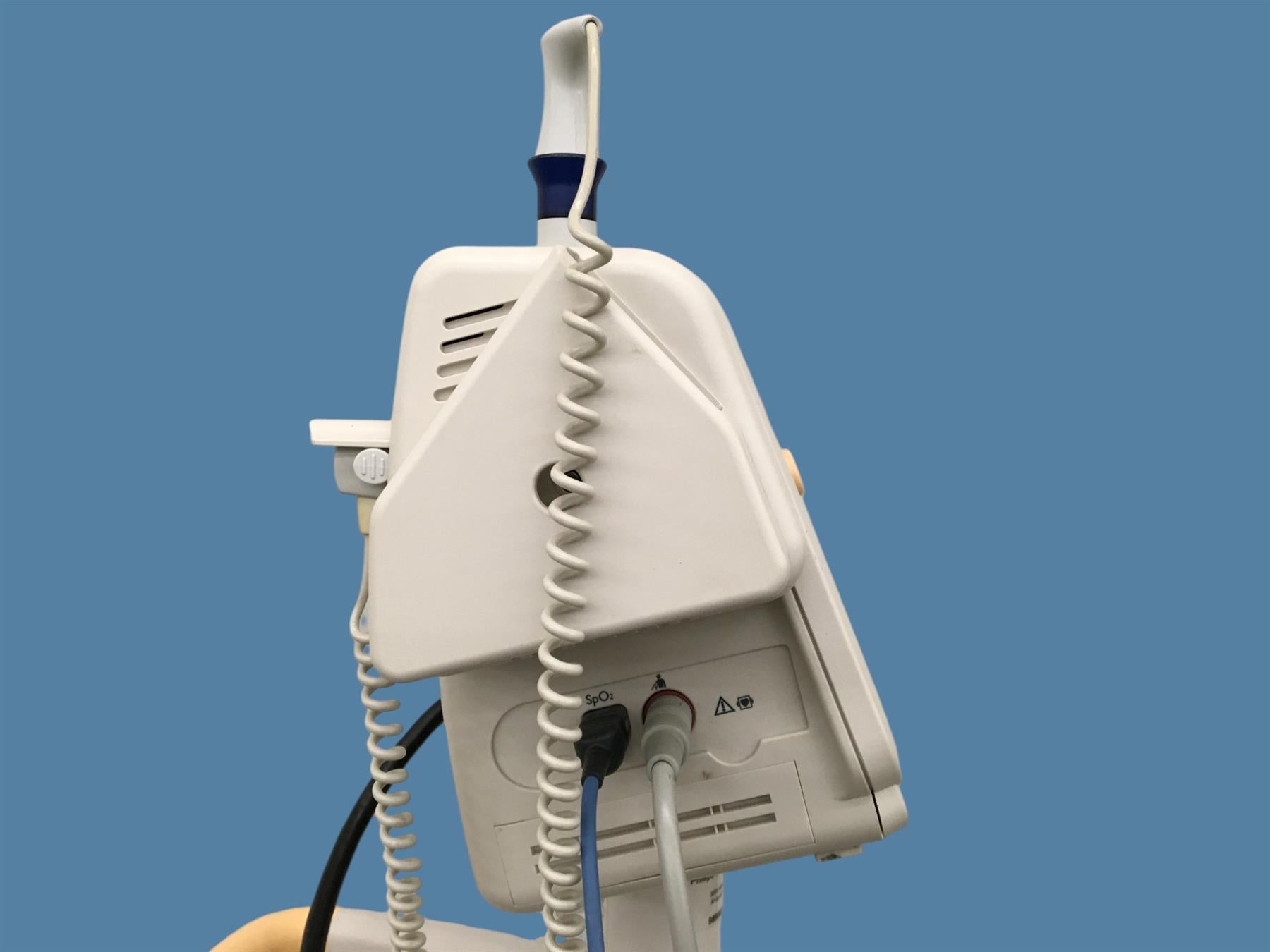 Philips SureSigns VS3 Vital Signs Monitor w/ Cart, Pulse/SpO2 Sensor, NIBP Hose