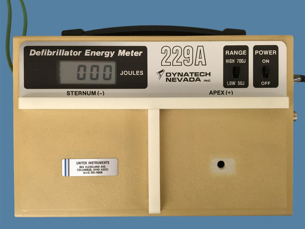 Fluke (Dynatech Nevada) 229A Defibrillator Energy Meter w/ Power Cable