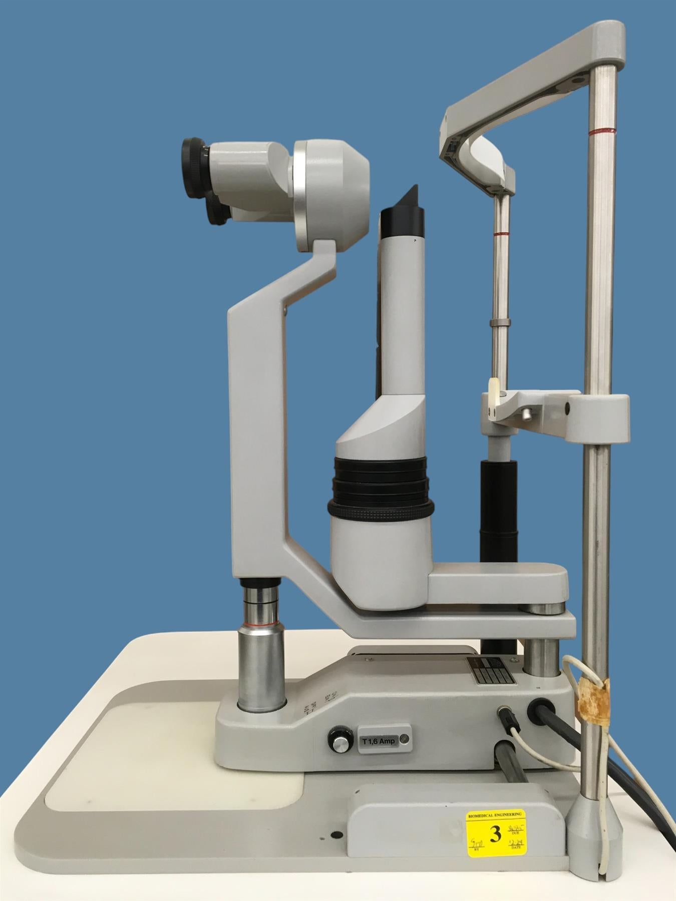 Carl Zeiss 10 SL Slit Lamp w/ OK=19x, ƒ T = 80 Binocular Eyepiece w/ Cart/Stand