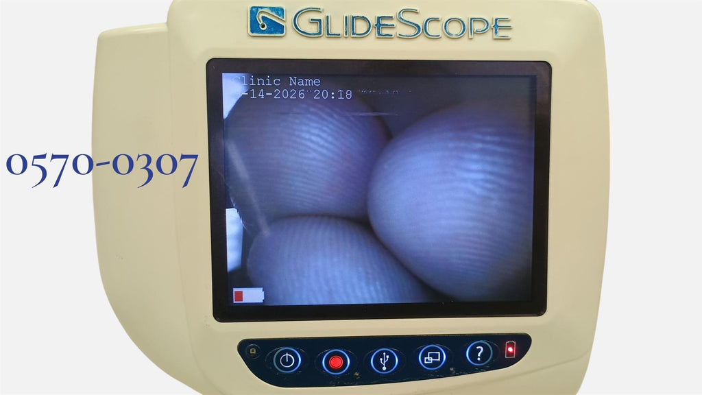 Verathon GlideScope Cobalt AVL Monitor w/ 0570-0306 & 0570-0307 Video Batons