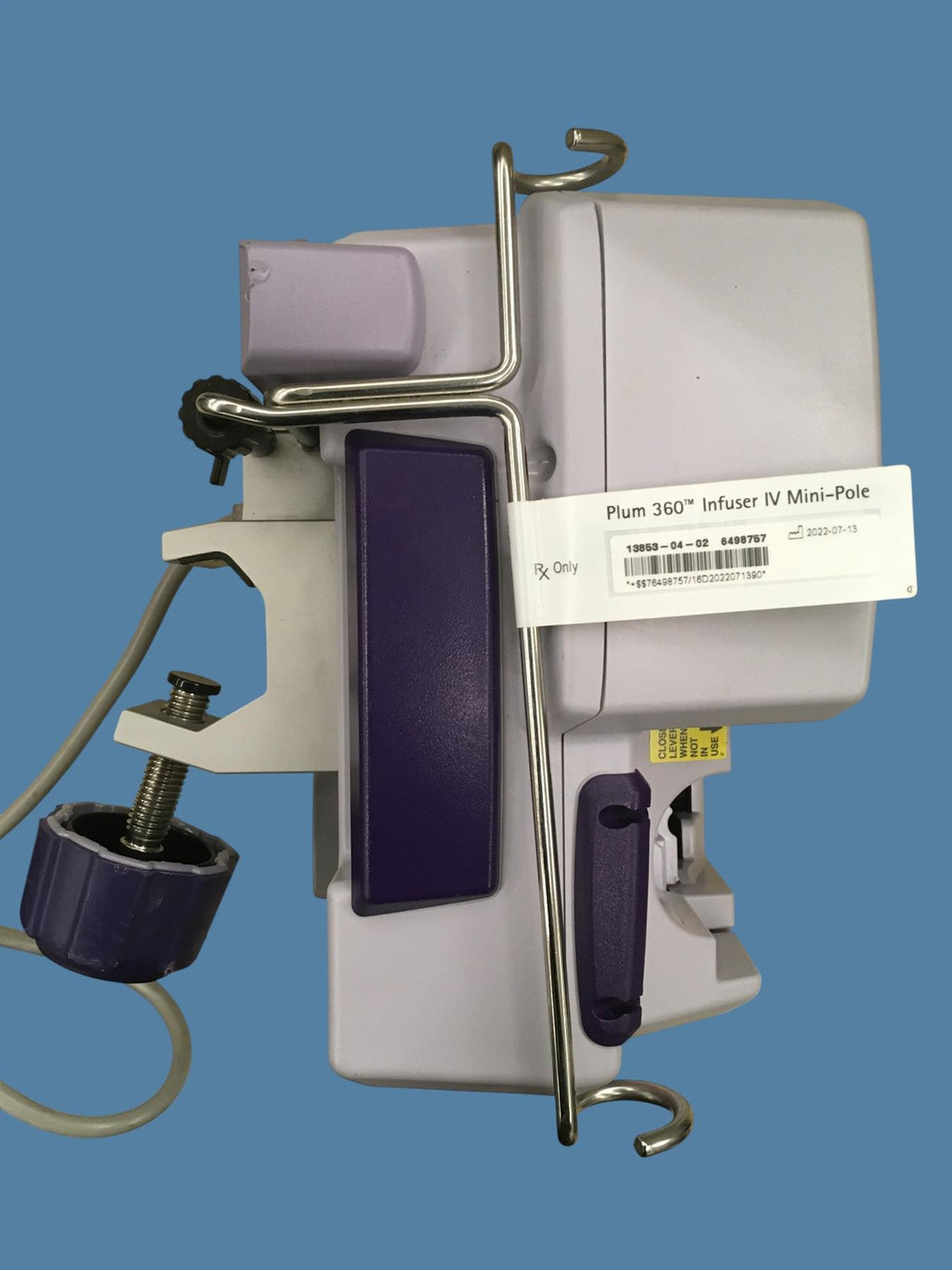 ICU Medical Plum 360 Infuser IV Mini-Pole (2022) w/ Recent Biomed Cert (2024)