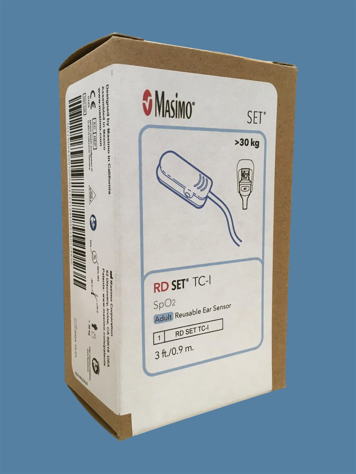 Masimo RD SET TC-I Adult Reusable Ear SpO2 Sensor (2024) | REF 4053