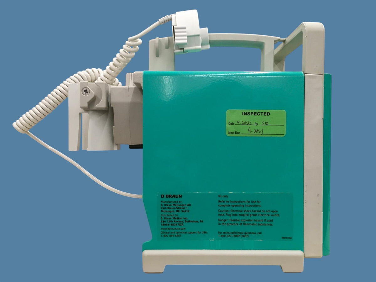 B. Braun Vista Basic 637-202 Volumetric Infusion Pump IV w/ Drop Sensor & Clamp