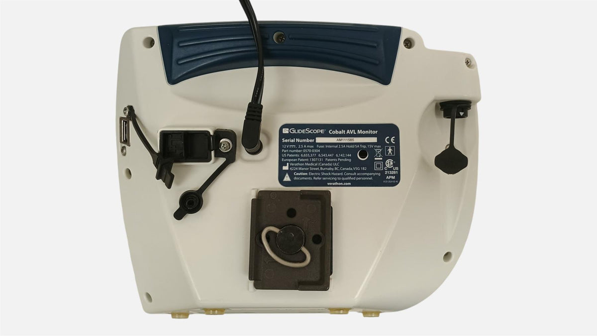 Verathon GlideScope Cobalt AVL Monitor w/ 0570-0306 & 0570-0307 Video Batons