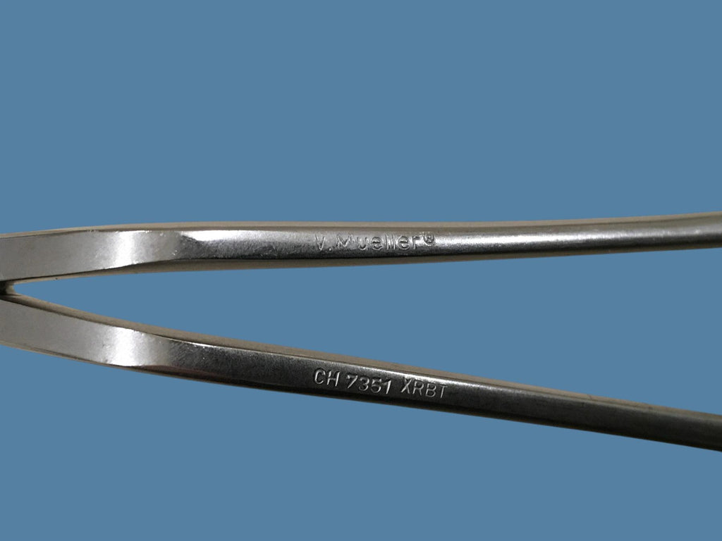 V. Mueller CH 7351 XRBT Kay Clamp, DeBakey Jaws, 8"