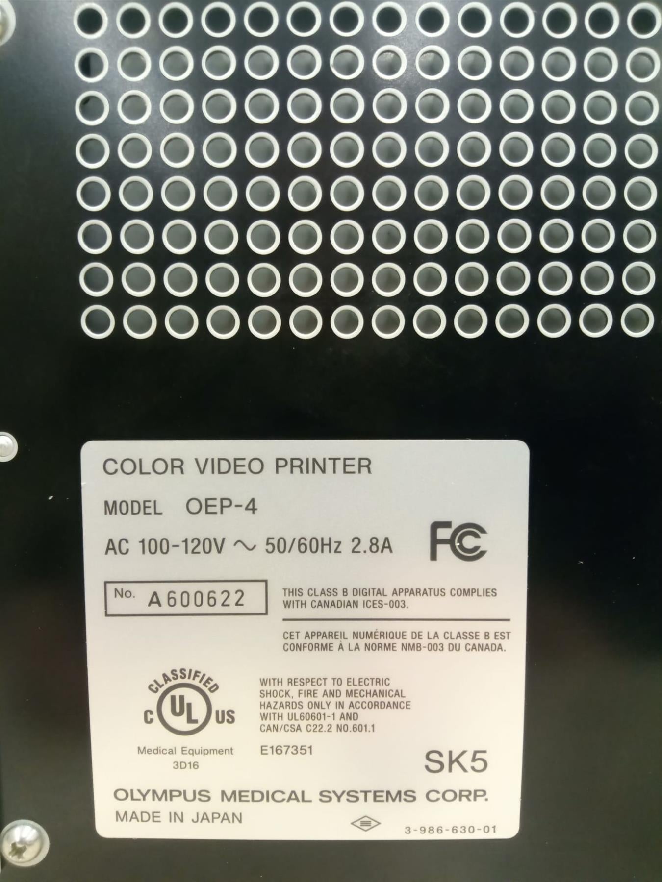 Olympus OEP-4 HDTV Medical Color Video Printer