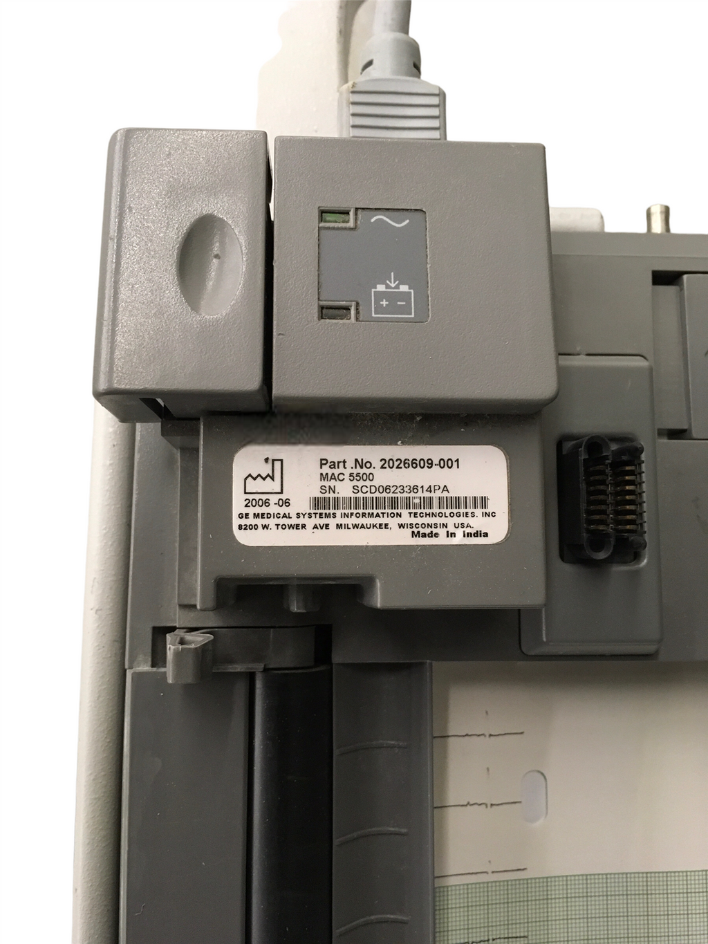 GE Medical Systems MAC 5500 with Workstation 2026609-001