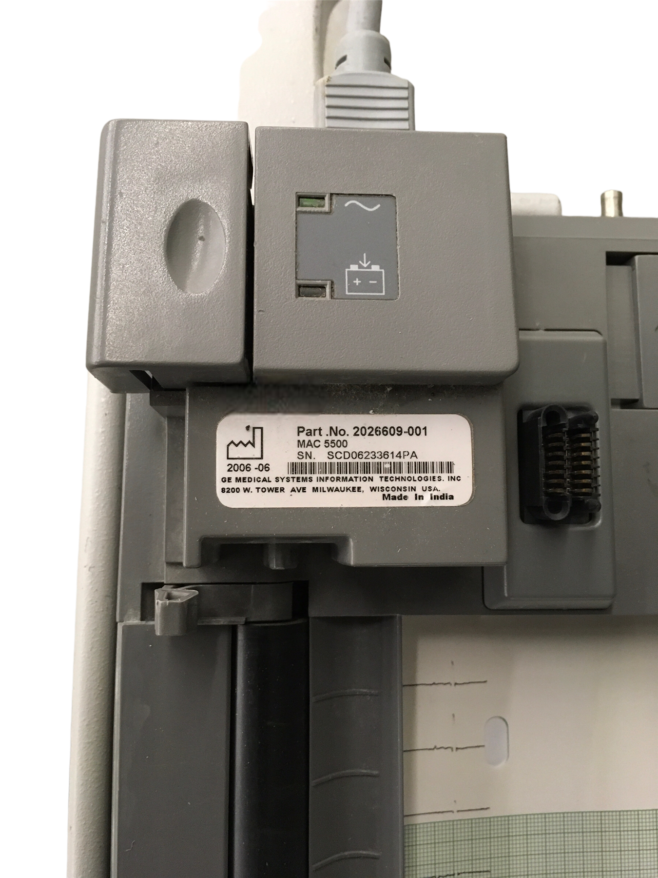GE Medical Systems MAC 5500 with Workstation 2026609-001