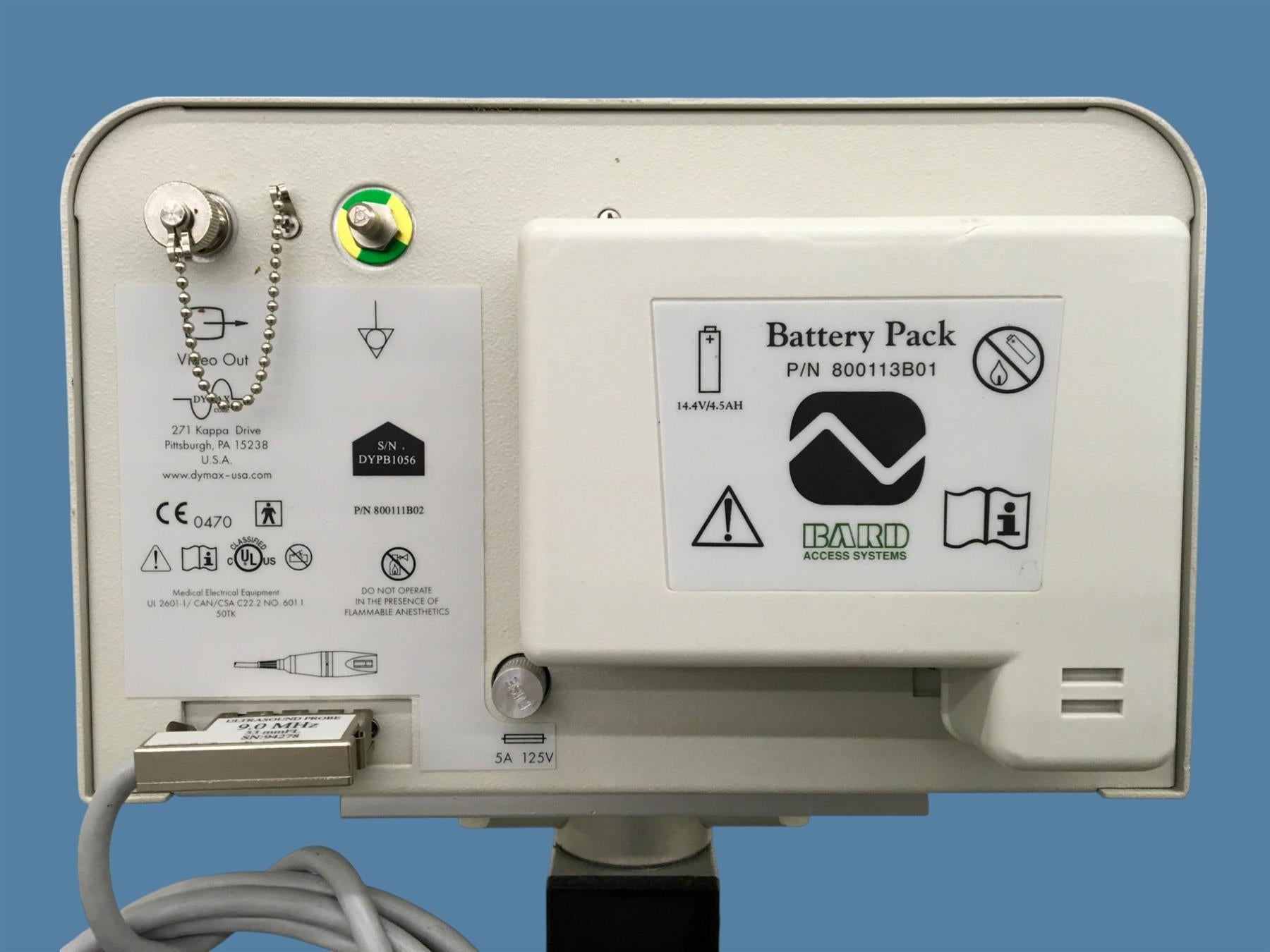 Bard Site-Rite IV Ultrasound System w/ 2 Probes, 2 Batteries & Charger (READ)