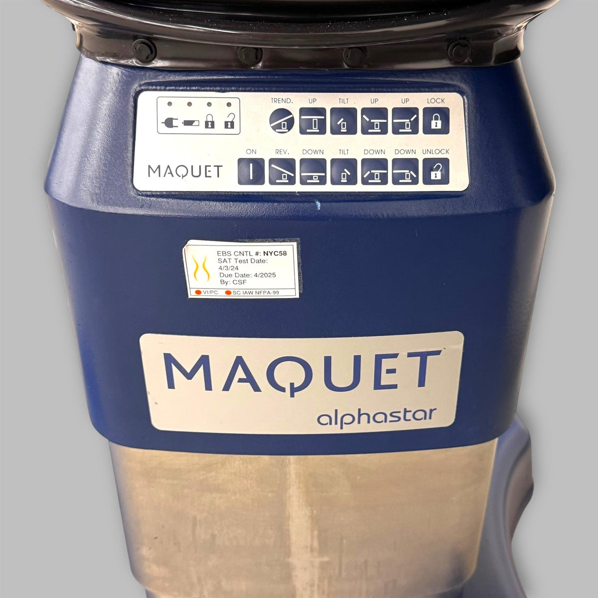 Maquet Alphastar Model 1132.11B2 OR Table