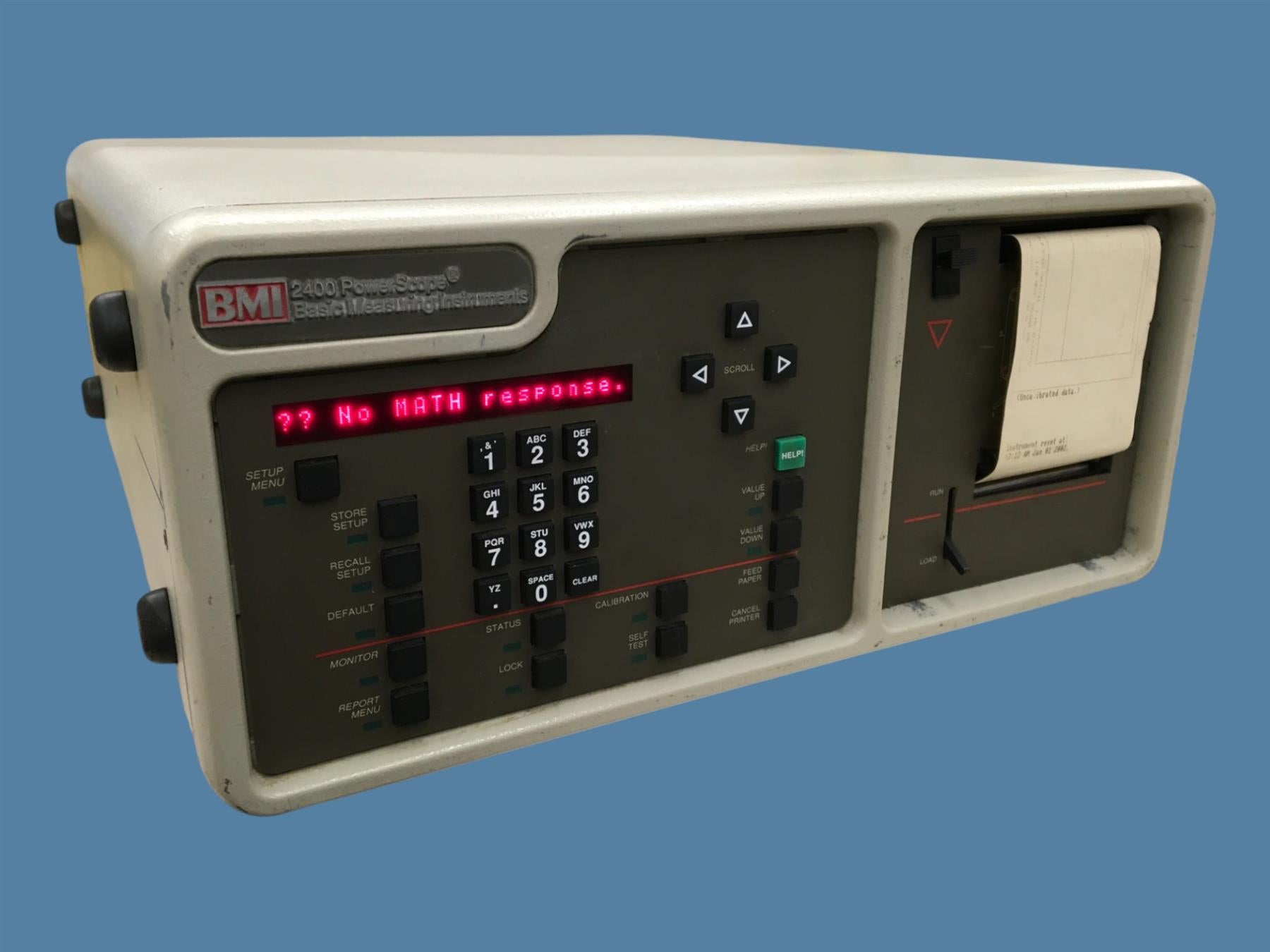 BMI 2400 PowerScope Precision Powerline Disturbance Analyzer / Recorder (READ)