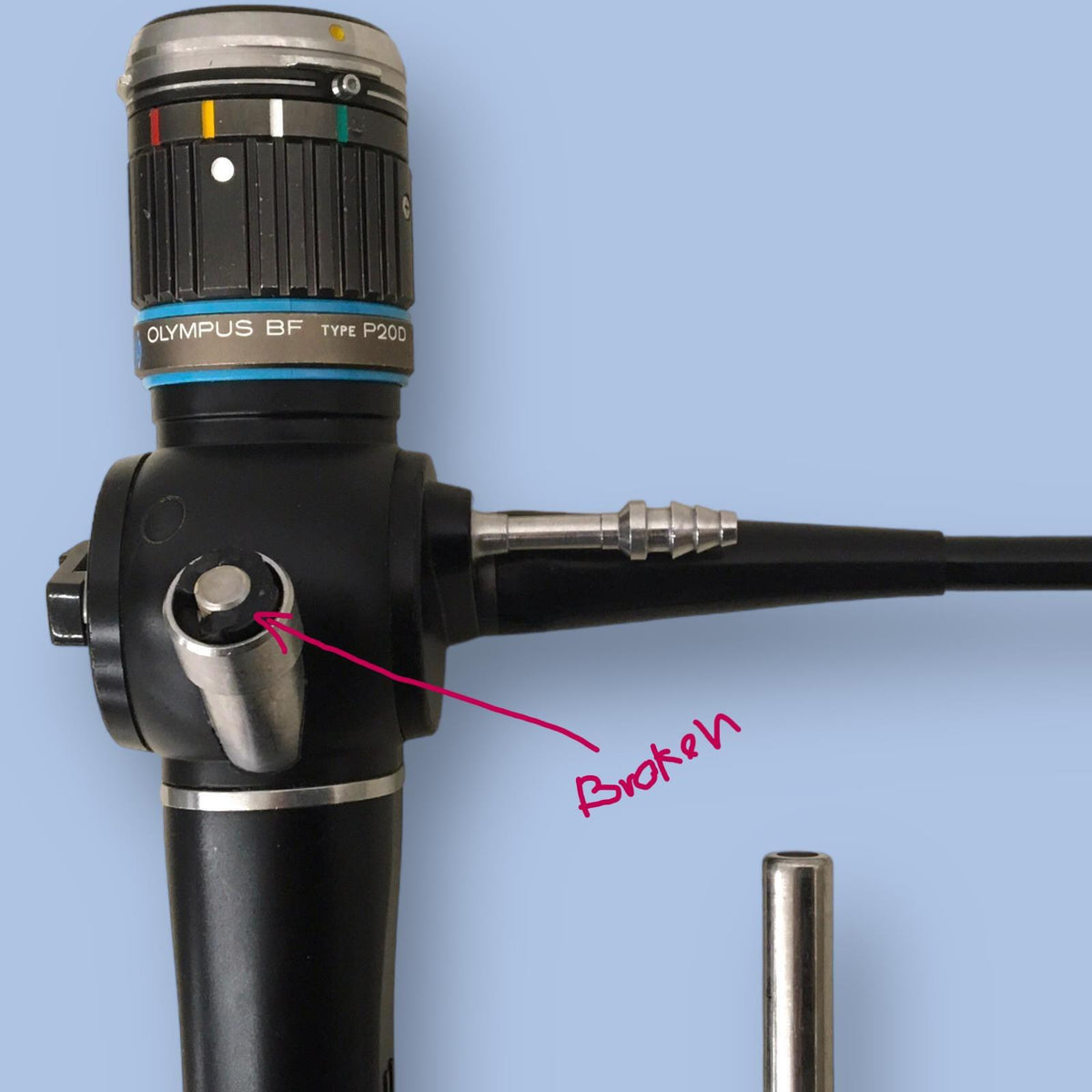 Olympus BF Type P20D Fiberoptic Bronchoscope Endoscope BF-P20D
