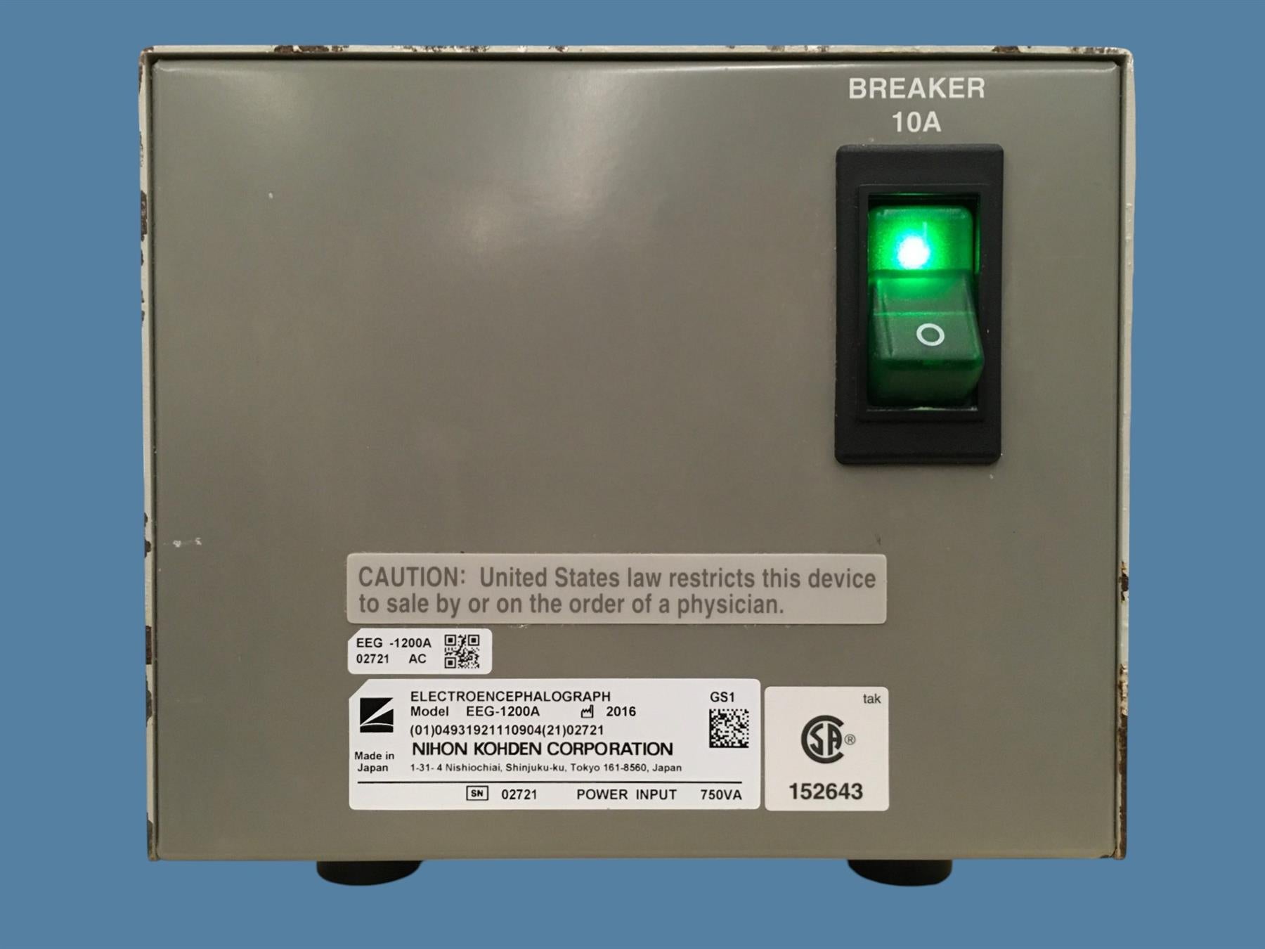 Nihon Kohden SM-120AJ Isolation Transformer Unit EEG-1200A (2016)