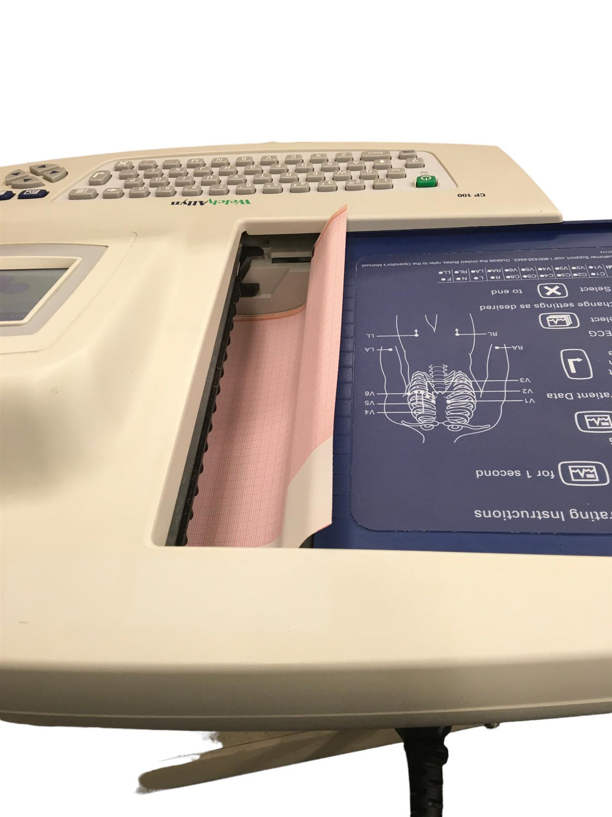 Welch Allyn CP100 Resting Interpretive EKG w/Patient Cable 400293 Interpretation
