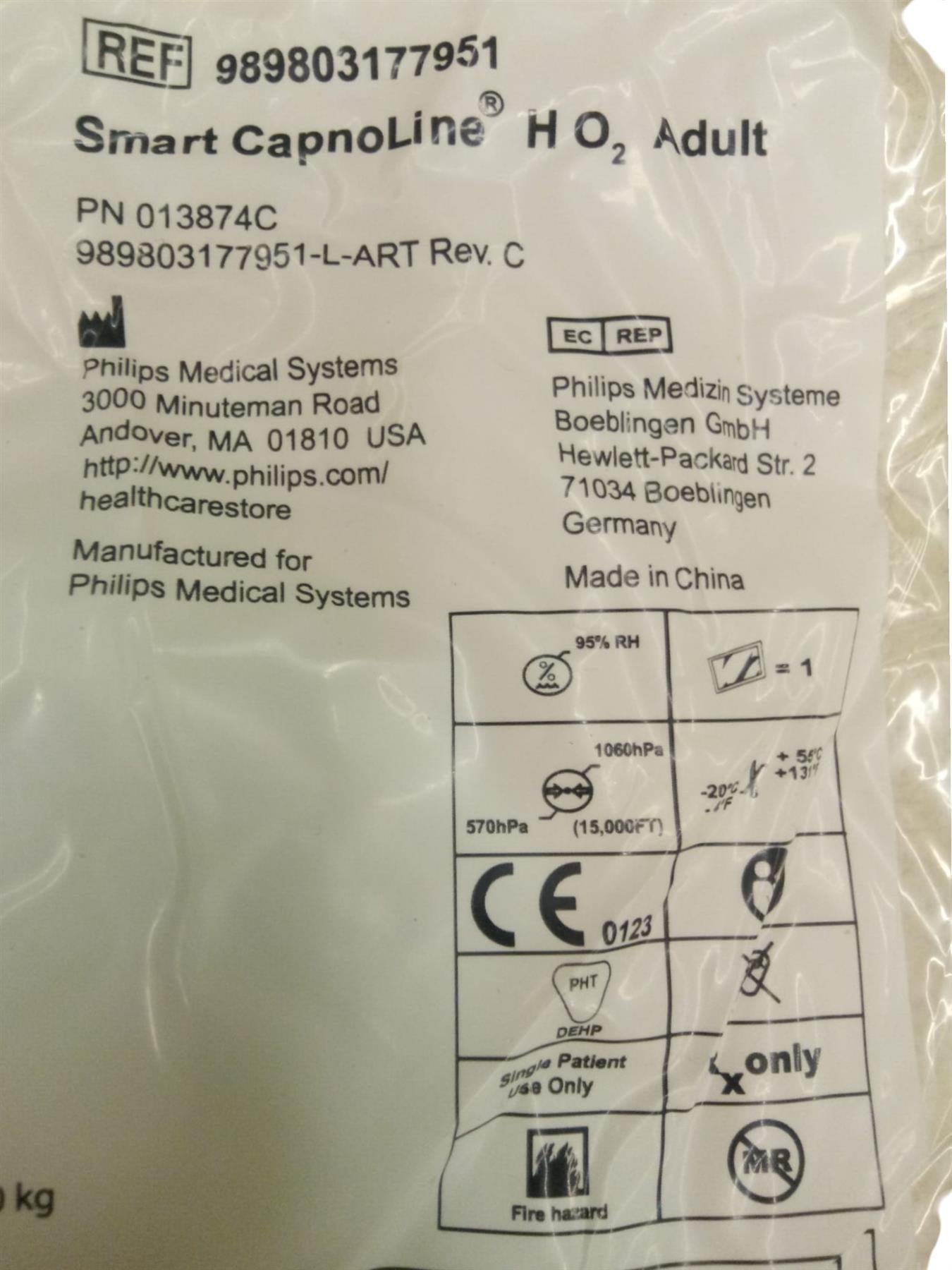 [REMAKE] Philips Microstream etCO2 Filterline, Smart CapnoLine H O2, Oral-Nasal, Adult, 2m (EXP 2020-05-20)