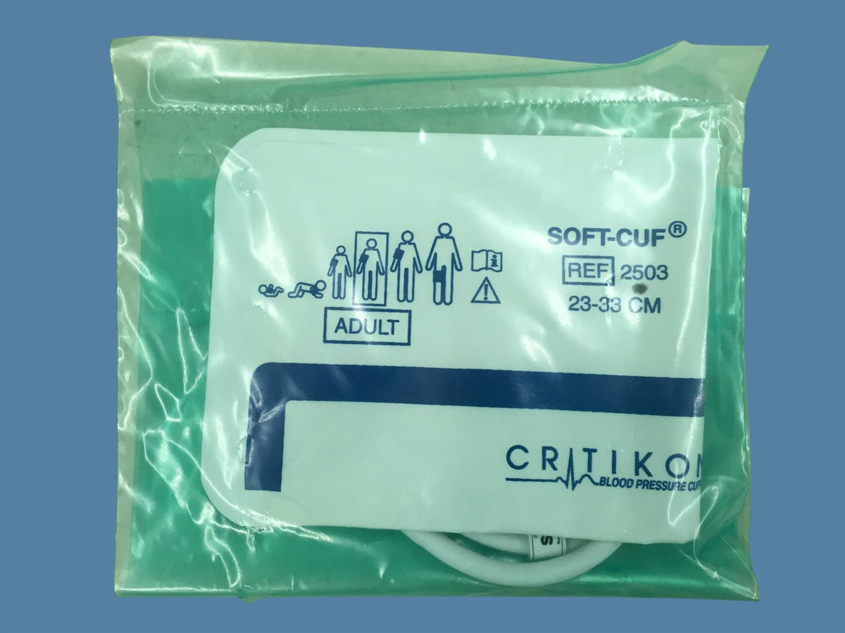 (x20) Stryker GE Critikon 2503 Soft Blood Pressure Cuff, 2-Tube, Screw Connector