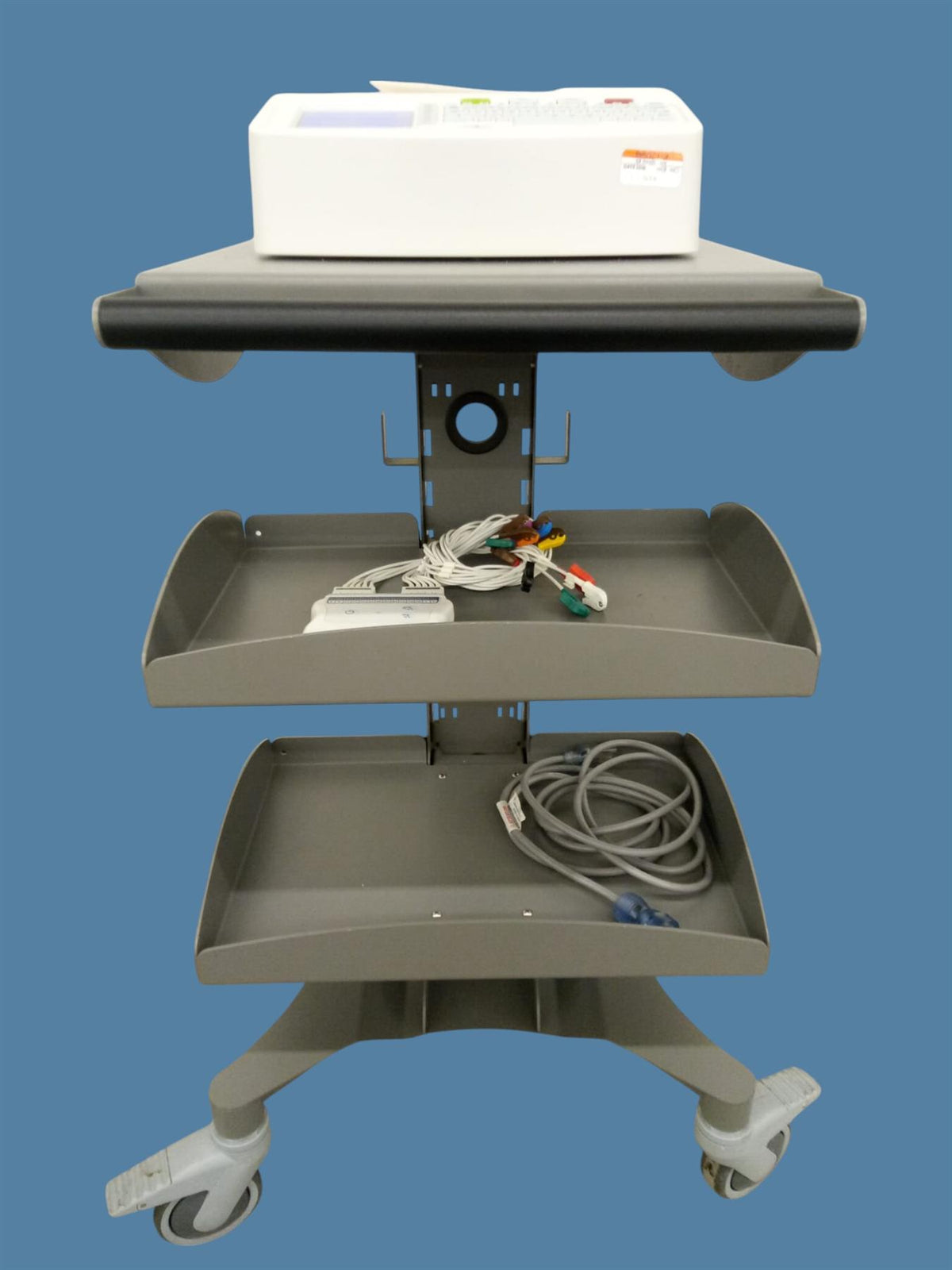 Mortara ELI 150c Interpretive ECG/EKG w/ Wireless Acquisition Module/Leads/Cart