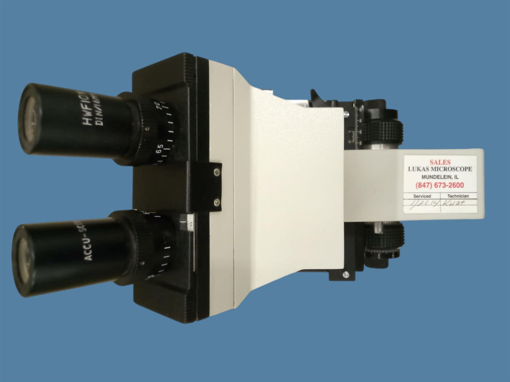Accu-Scope Binocular Microscope w/ Halogen Light, 4x 10x 40x 100x Objectives