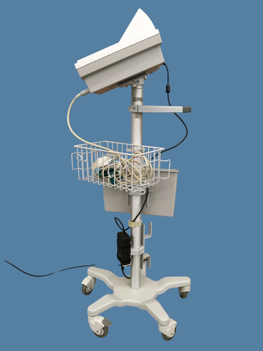 Cardiac Science Burdick 8300 ECG w/ Stand, Power Supply & 12-Lead Patient Cable