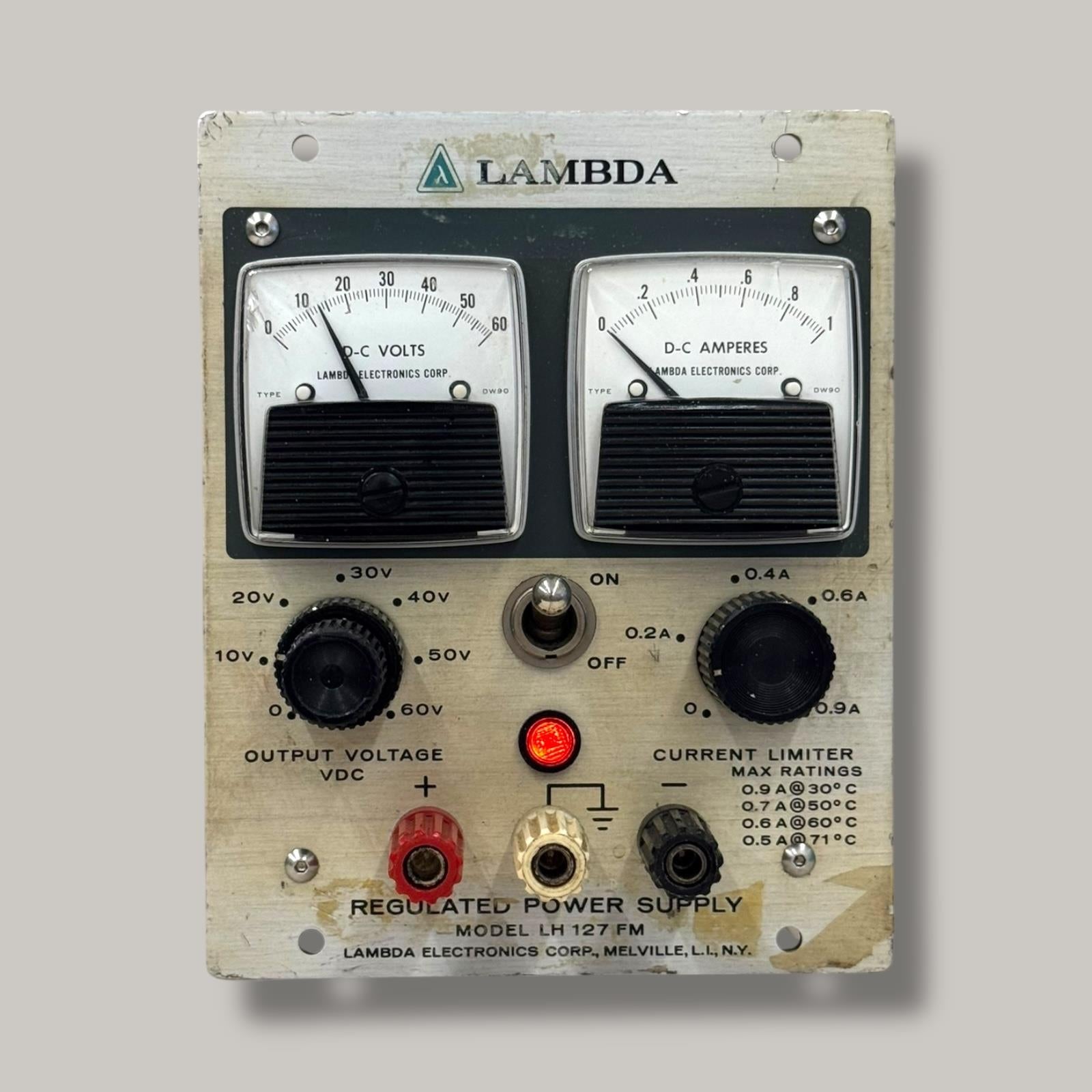 Lambda Regulated DC power supply 60V 0.9A Model LH 127 FM Tested