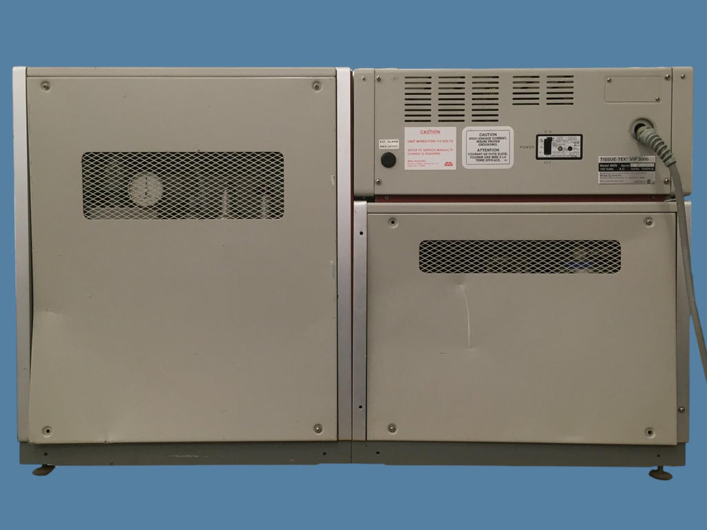 Sakura Tissue-Tek VIP 3000 4619 Benchtop Processor w/ Reagent Cabinet & Baskets