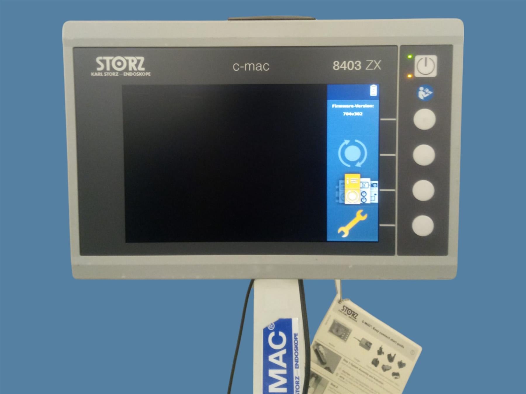Karl Storz C-MAC Monitor 8403 ZX Video Laryngoscope Monitor w/ Rolling Stand